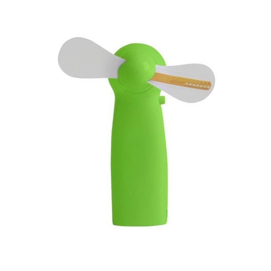 LED Message Hand Fan Green